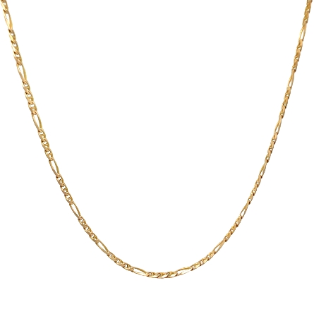 /home/earthtreasures/catalog.shopearthtreasures.com/imagedumplarge/EARTH_U5-17334.jpg 14K Yellow Gold Estate 20inch Fancy Figaro Link...