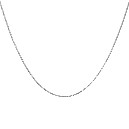 /home/earthtreasures/catalog.shopearthtreasures.com/imagedumplarge/EARTH_U5-17335.jpg 14K White Gold Estate 18inch Square Franco Link...