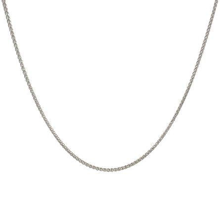/home/earthtreasures/catalog.shopearthtreasures.com/imagedumplarge/EARTH_U5-17359.jpg 14K White Gold Estate 20inch Wheat Chain 5.4dwt 
