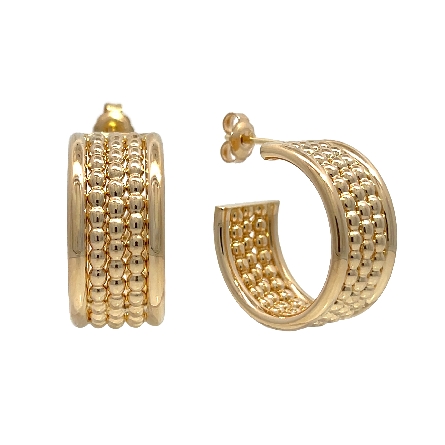 /home/earthtreasures/catalog.shopearthtreasures.com/imagedumplarge/EARTH_U5-17404.jpg 14K Yellow Gold Estate 5Row Polished and Bead W...