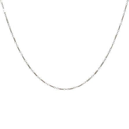 /home/earthtreasures/catalog.shopearthtreasures.com/imagedumplarge/EARTH_U5-17429.jpg 14K White Gold Estate 16inch Fancy Bar Link Cha...