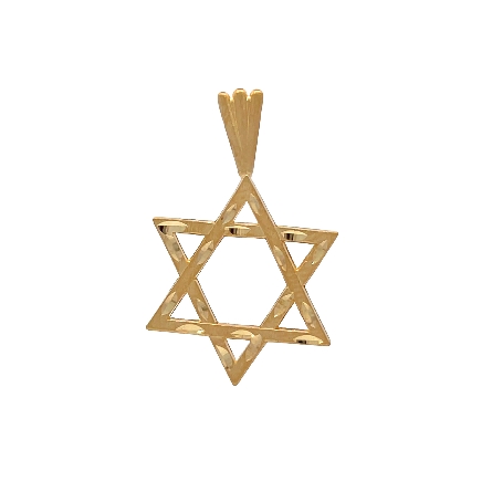 /home/earthtreasures/catalog.shopearthtreasures.com/imagedumplarge/EARTH_U5-17433.jpg 14K Yellow Gold Estate Diamond Cut Star of Davi...