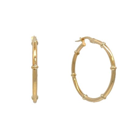 /home/earthtreasures/catalog.shopearthtreasures.com/imagedumplarge/EARTH_U5-17439.jpg 14K Yellow Gold Estate Station Hoop Earrings 1....