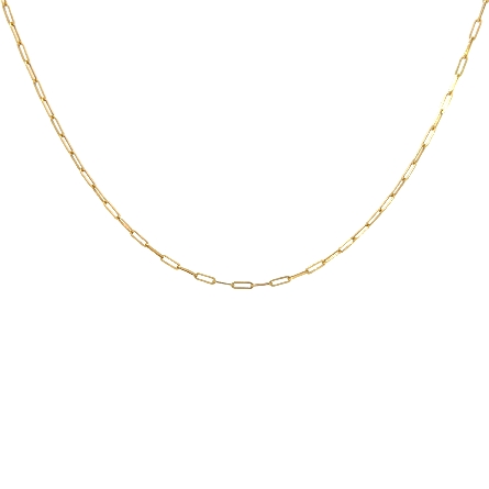 /home/earthtreasures/catalog.shopearthtreasures.com/imagedumplarge/EARTH_U5-17445.jpg 14K Yellow Gold Estate 16inch Paperclip Chain 1...