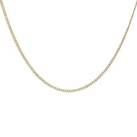 /home/earthtreasures/catalog.shopearthtreasures.com/imagedumplarge/EARTH_U5-17447.jpg 14K Yellow Gold Estate 24inch Curb Chain 3.4dwt