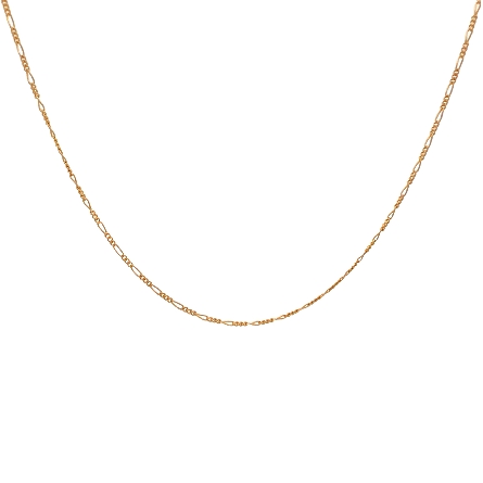 /home/earthtreasures/catalog.shopearthtreasures.com/imagedumplarge/EARTH_U5-17448.jpg 14K Yellow Gold Estate 18inch Fine Figaro Link ...