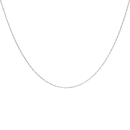 /home/earthtreasures/catalog.shopearthtreasures.com/imagedumplarge/EARTH_U5-17451.jpg 14K White Gold Estate 18.25inch Polished Bar Li...