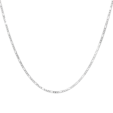 /home/earthtreasures/catalog.shopearthtreasures.com/imagedumplarge/EARTH_U5-17452.jpg 14K White Gold Estate 18inch Diamond Cut Figaro...