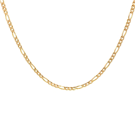 /home/earthtreasures/catalog.shopearthtreasures.com/imagedumplarge/EARTH_U5-17487.jpg 14K Yellow Gold Estate 18inch Figaro Link Chain...