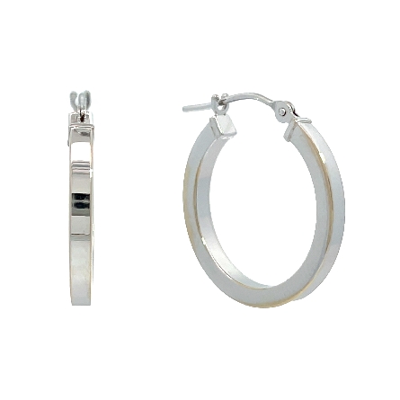/home/earthtreasures/catalog.shopearthtreasures.com/imagedumplarge/EARTH_U5-17496.jpg 14K White Gold Estate Square Tube Hoop Earrings...