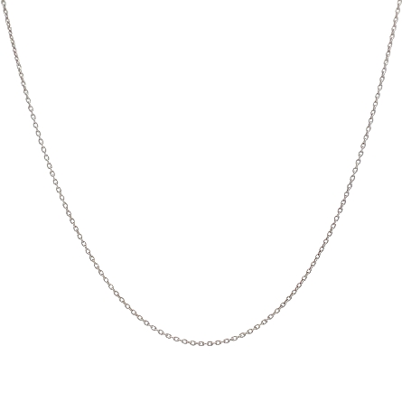 /home/earthtreasures/catalog.shopearthtreasures.com/imagedumplarge/EARTH_U5-17526.jpg 14K White Gold 16.75inch Cable Link Chain 1.7dwt