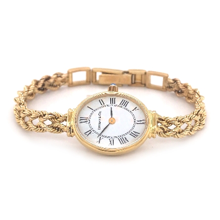 14K Yellow Gold Estate Tiffany & Co Rope Watch