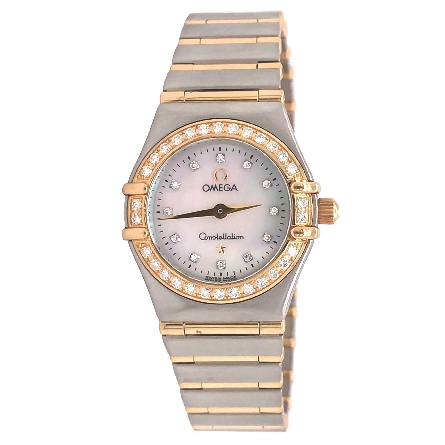 Stainless Steel and 18K Yellow Gold Estate Omeg...