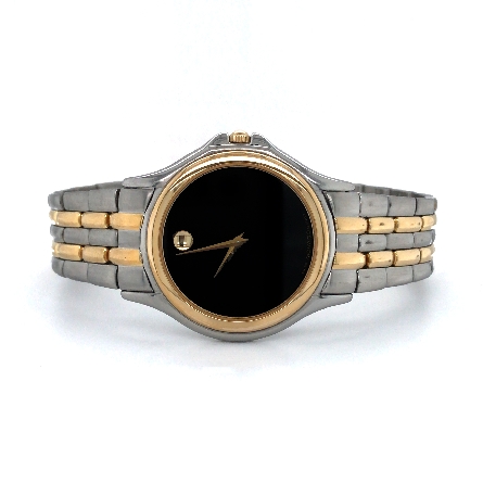 Yellow Plated and Stainless Steel Estate Movado...