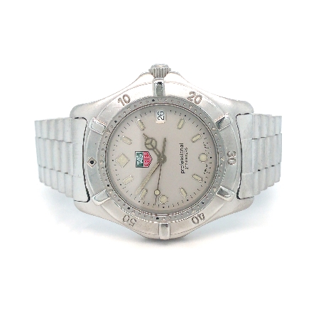 Stainless Steel Estate Tag Heuer White Dial 
Q...