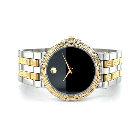 Stainless Steel and Gold Plate Estate Movado Bl...