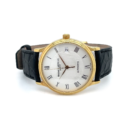 18K Yellow Gold Estate 35mm Baume and Mercier A...