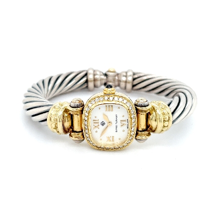 Sterling Silver and 18K Yellow Gold Estate Davi...