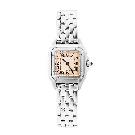 Stainless Steel Estate Cartier Mini Tank Watch ...