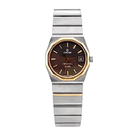 Stainless Steel and 18K Yellow Gold Estate Tiff...