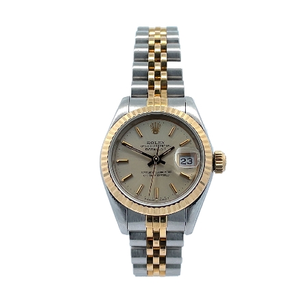 Stainless Steel and 18K Yellow Gold Estate Role...