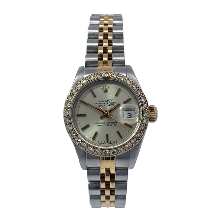 Stainless Steel and 18K Yellow Gold Estate Role...