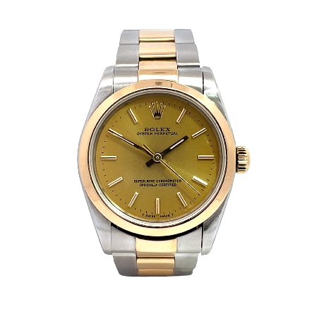 /home/earthtreasures/catalog.shopearthtreasures.com/imagedumplarge/EARTH_U6-19721.jpg Stainless Steel and 18K Yellow Gold Estate Role...