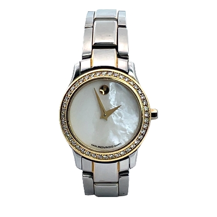 /home/earthtreasures/catalog.shopearthtreasures.com/imagedumplarge/EARTH_U6-19729.jpg Stainless Steel and 18K Yellow Gold Estate Ladi...