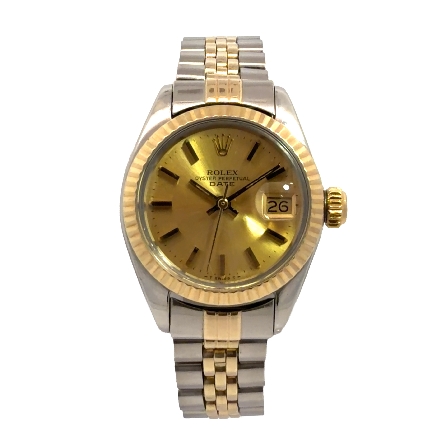 /home/earthtreasures/catalog.shopearthtreasures.com/imagedumplarge/EARTH_U6-19747.jpg Stainless Steel and 14K Yellow Gold Estate Role...