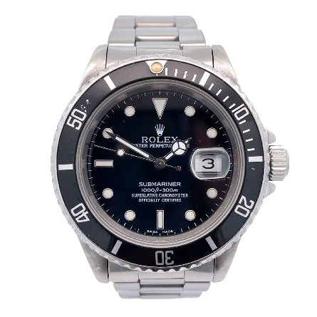 /home/earthtreasures/catalog.shopearthtreasures.com/imagedumplarge/EARTH_U6-19751.jpg Stainless Steel Estate Rolex 40mm Submariner Da...