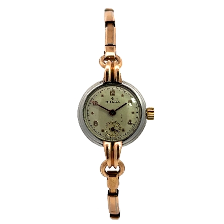 /home/earthtreasures/catalog.shopearthtreasures.com/imagedumplarge/EARTH_U6-19772.jpg 9K Rose Gold and Stainless Steel Estate Rolex 1...