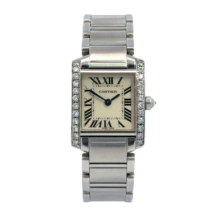 /home/earthtreasures/catalog.shopearthtreasures.com/imagedumplarge/EARTH_U6-19781.jpg Stainless Steel Estate Cartier Tank Francaise C...