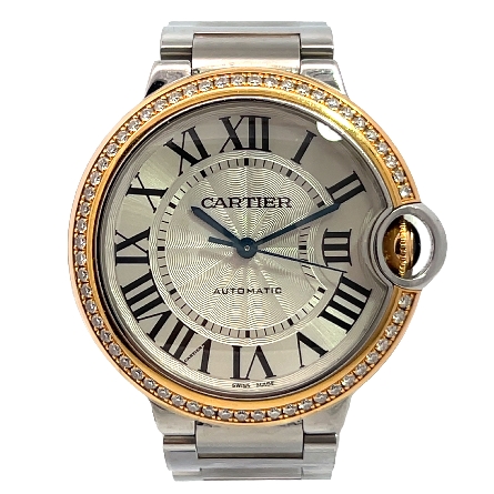 /home/earthtreasures/catalog.shopearthtreasures.com/imagedumplarge/EARTH_U6-19819.jpg Stainless Steel and 18K Rose Gold Estate Cartie...