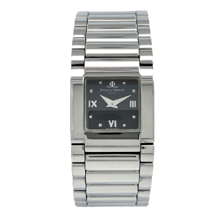 /home/earthtreasures/catalog.shopearthtreasures.com/imagedumplarge/EARTH_U6-19830.jpg Stainless Steel Estate Baume &amp; Mercer Geneve Sq...