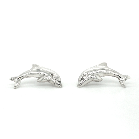 Sterling Silver Estate Kabana Dolphin Earrings ...