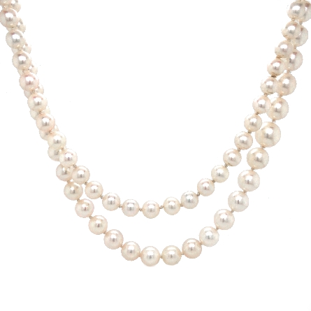 Estate Cultured Pearl 6.5-9mm Endless Graduated...