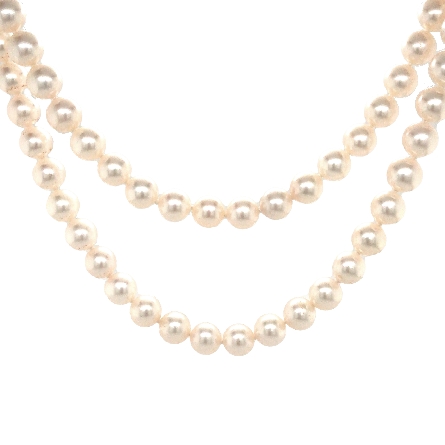 14K Yellow Gold Estate 7-7.50mm Cultured Pearl ...