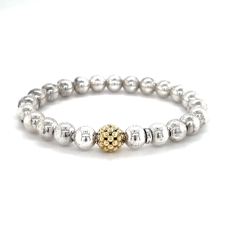 Sterling Silver and 18K Yellow Gold Estate Lago...