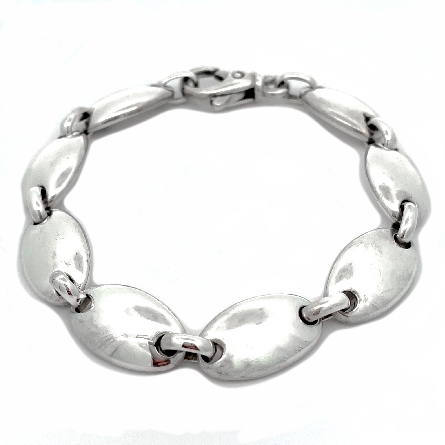 Sterling Silver Estate Tiffany & Company Pebble Link 7.75inch Bracelet 26.2dwt