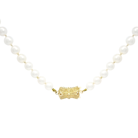 14K Yellow Gold Estate Cultured Pearl 5.5mm-6.0...
