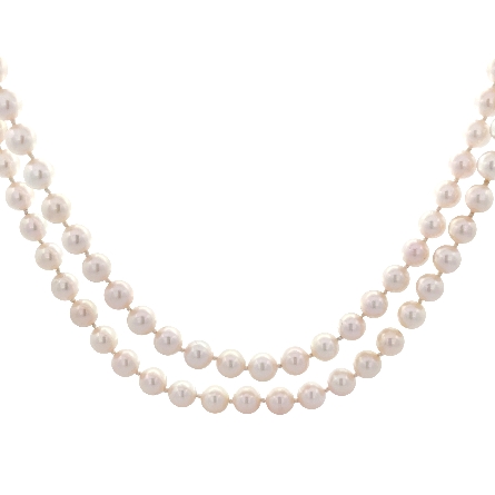 14K Yellow Gold Estate 35inch Cultured Pearl St...