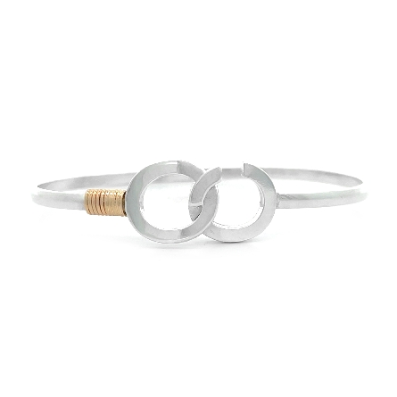 Sterling Silver and 14K Yellow Gold Estate Hook...