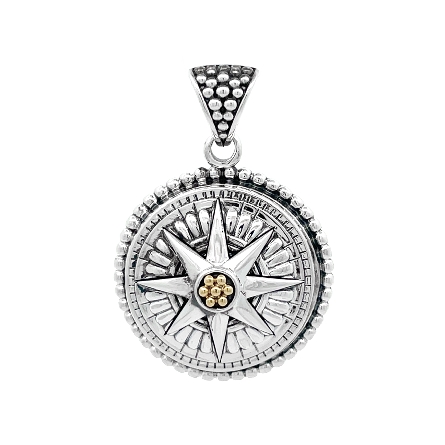 Sterling Silver and 18K Yellow Gold Estate Lago...