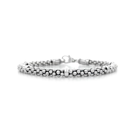 Sterling Silver Estate 7.5inch Signature 5 Stat...