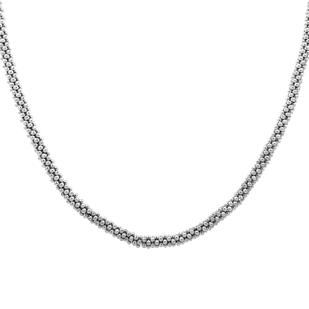 Sterling Silver Estate Logos Caviar 16inch Neck...