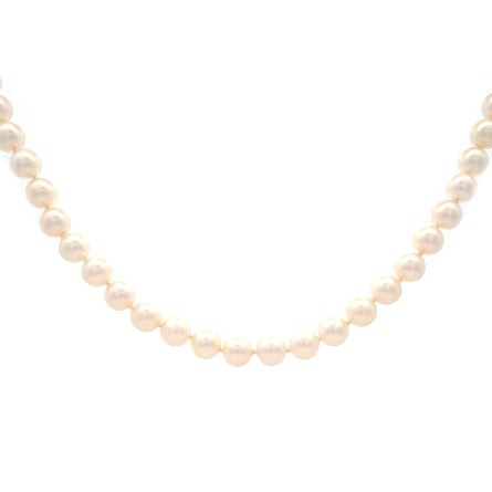 14K Yellow Gold Estate Akoya Cultured Pearl 6.5...