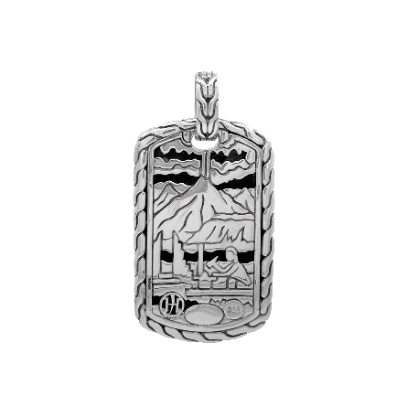 Sterling Silver Estate John Hardy Hammered Dog ...