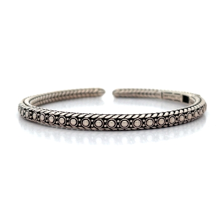 /home/earthtreasures/catalog.shopearthtreasures.com/imagedumplarge/EARTH_U7-15351.jpg Sterling Silver Estate JAI Dotted Hinged Cuff B...