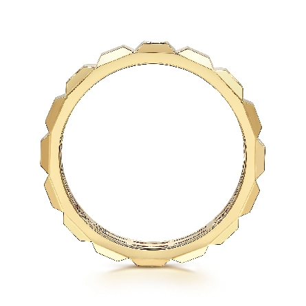 14K Yellow Gold Pyramind Shape Stackable Ring w/Diams=.03ctw SI2 H-I Size6.5 #LR52553Y45JJ (S2119610)