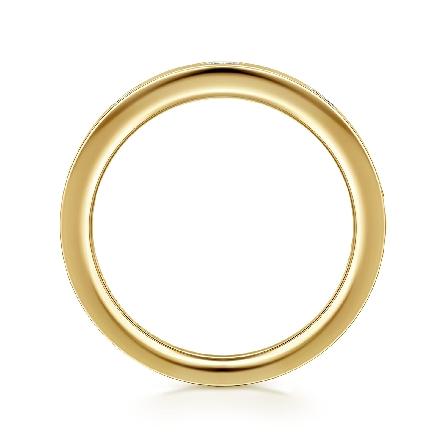 14K Yellow Gold Gabriel 5 Stone Burnish Set Marquise Band w/5 Marquise Diams=.19ctw VS2 G-H Size6.5 #AN16853Y43JJ (S2285849)